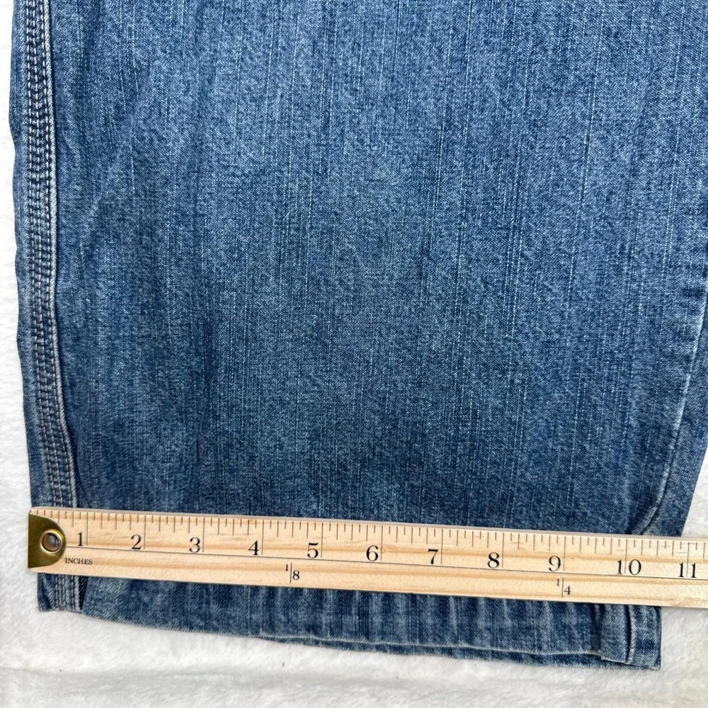 Signature by Levi Strauss & Co Carpenter Jeans Mens 44x32 Blue Workwear Utility